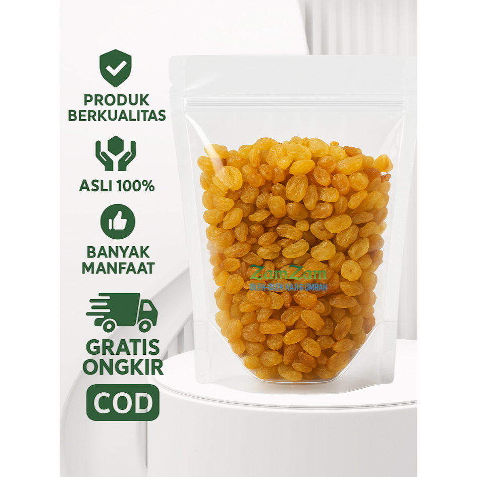 

Kismis SIMIN Manis Golden Raisin 1 Kg Premium Quality