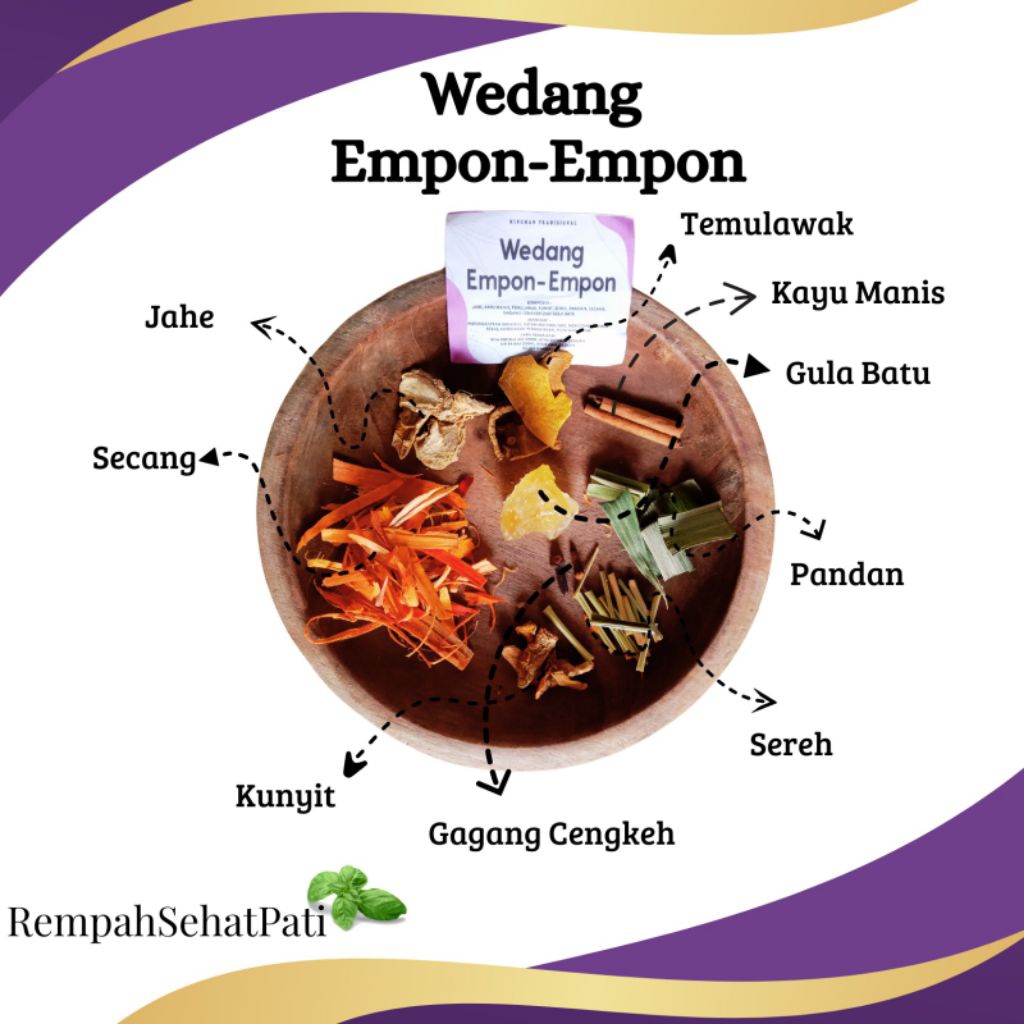 

Wedang Empon-Empon// Wedang Rempah// Wedang Sehat Tradisional// Wedang Batuk Pilek