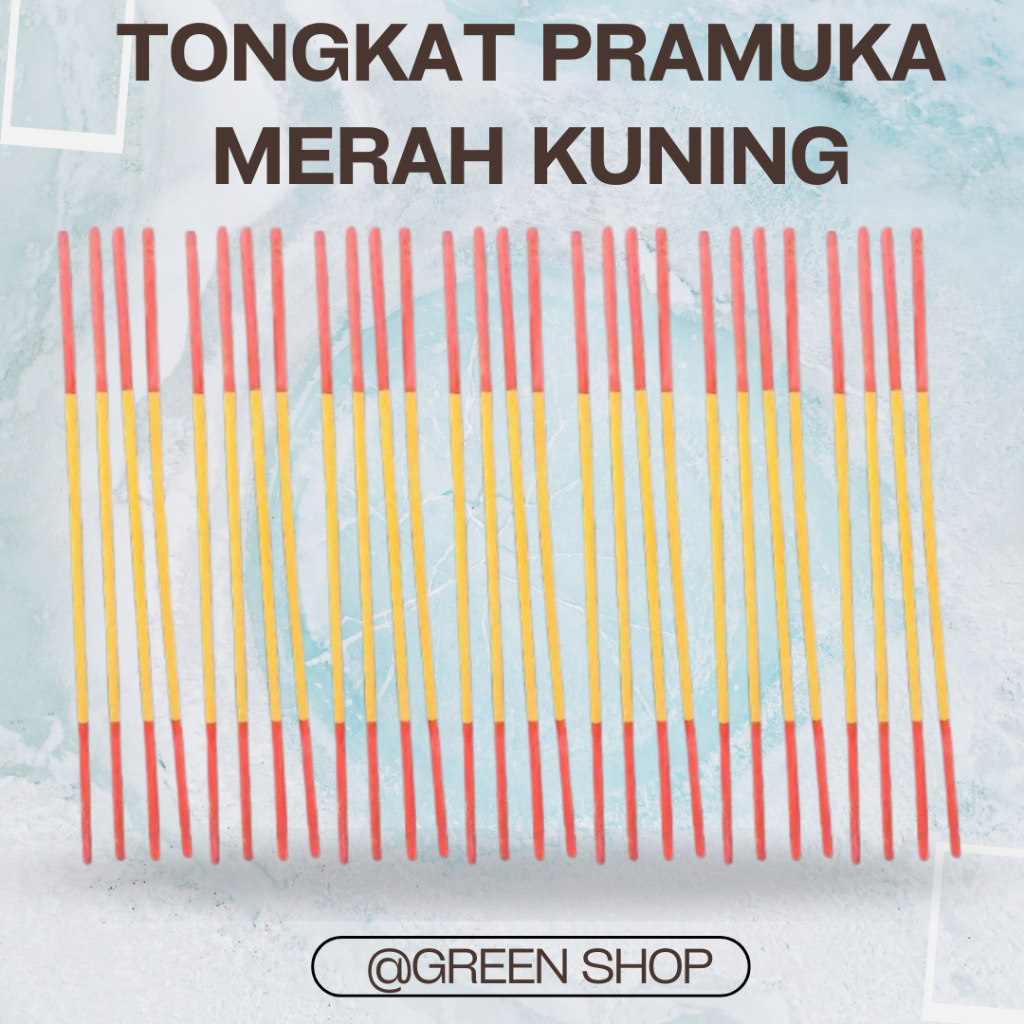 TONGKAT PRAMUKA MERAH KUNING