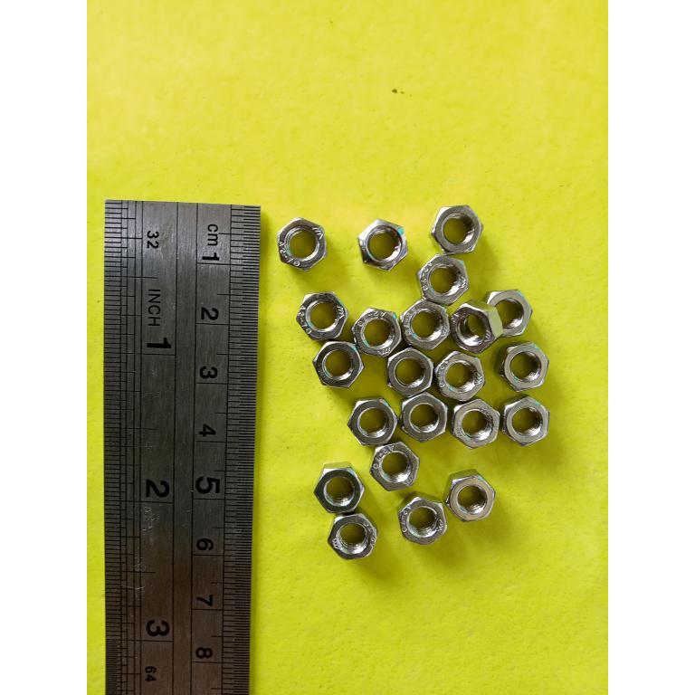 MUR SS M5 / MUR BAUT KUNCI 8 / MUR STAINLESS M5 / MUR M5 STAINLESS STEEL / NUT M5 SS304 ANTI KARAT B