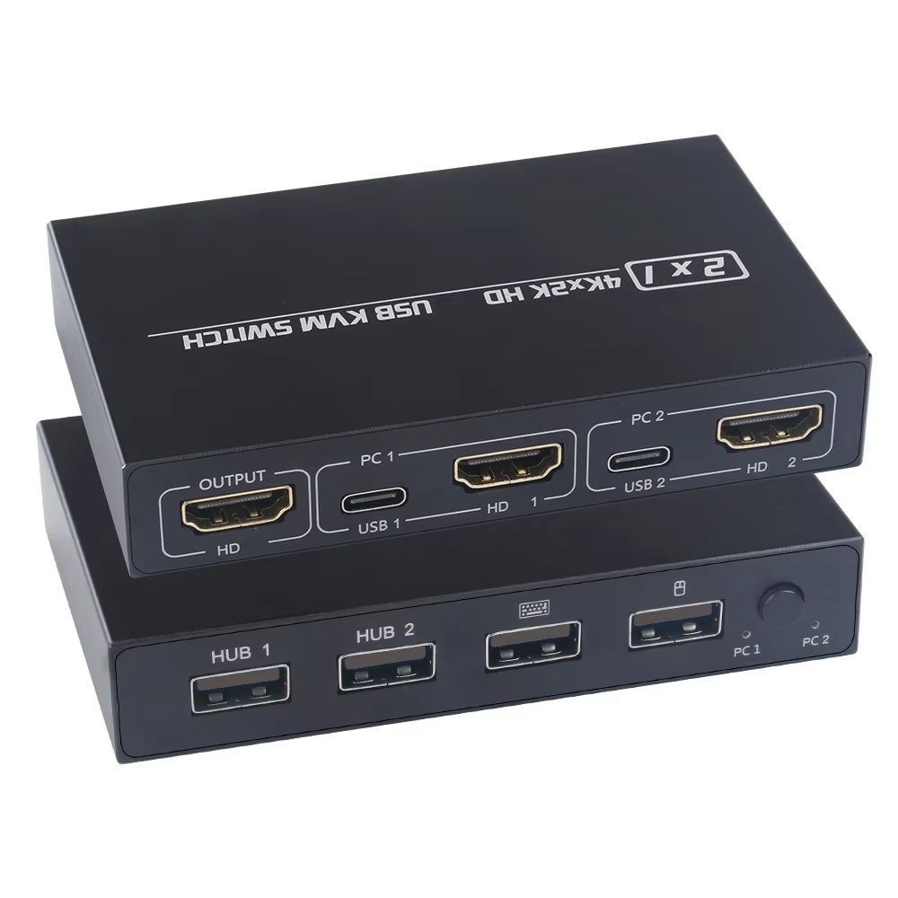 HDMI USB Switcher KVM Splitter Hub Switching Share Monitor Keyboard Mouse Printer Hardisk Memory U D