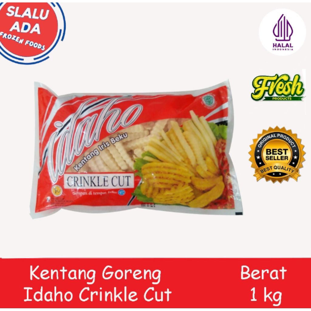 

Kentang Goreng Idaho Crinkle Cut 1kg
