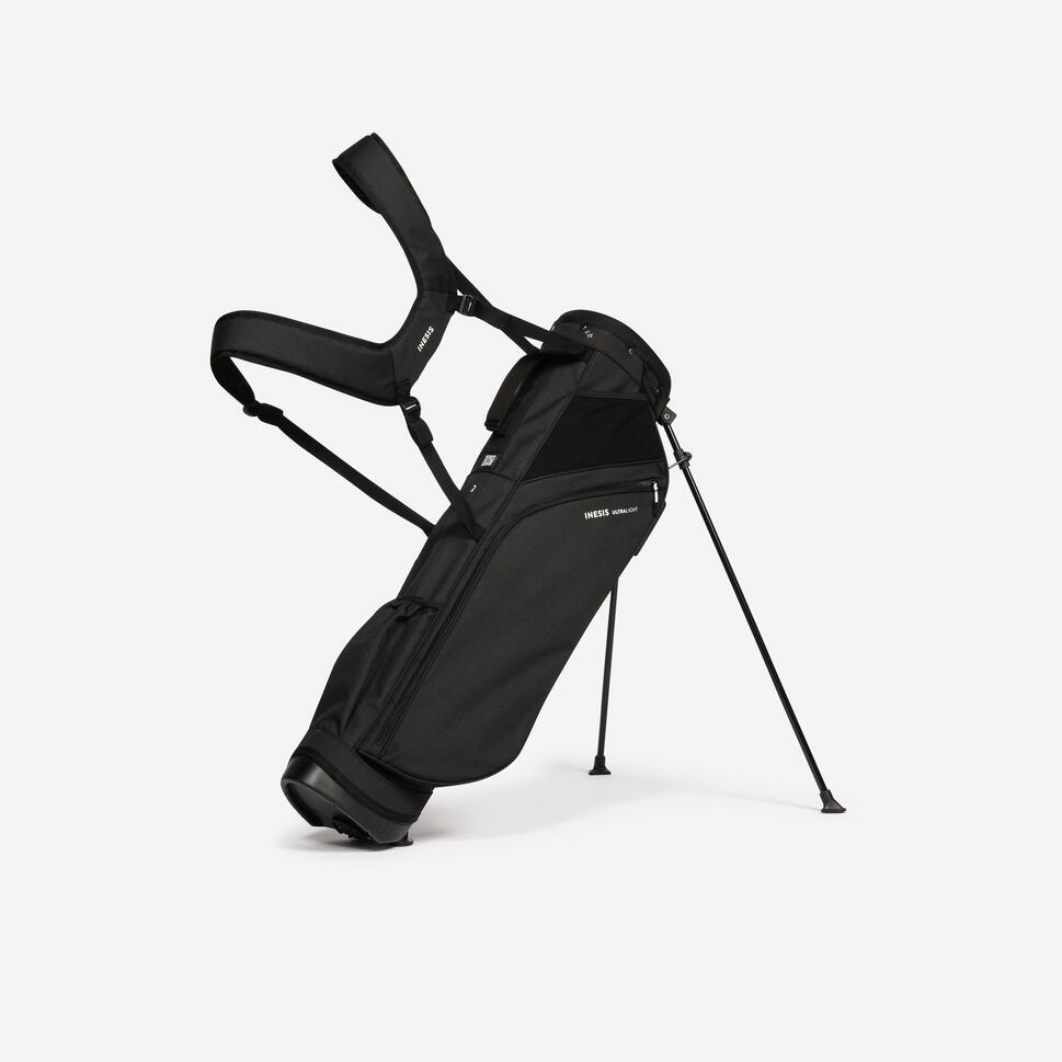 Decathlon INESIS Stand Bag Golf Sangat Ringan  Hitam - 8735168