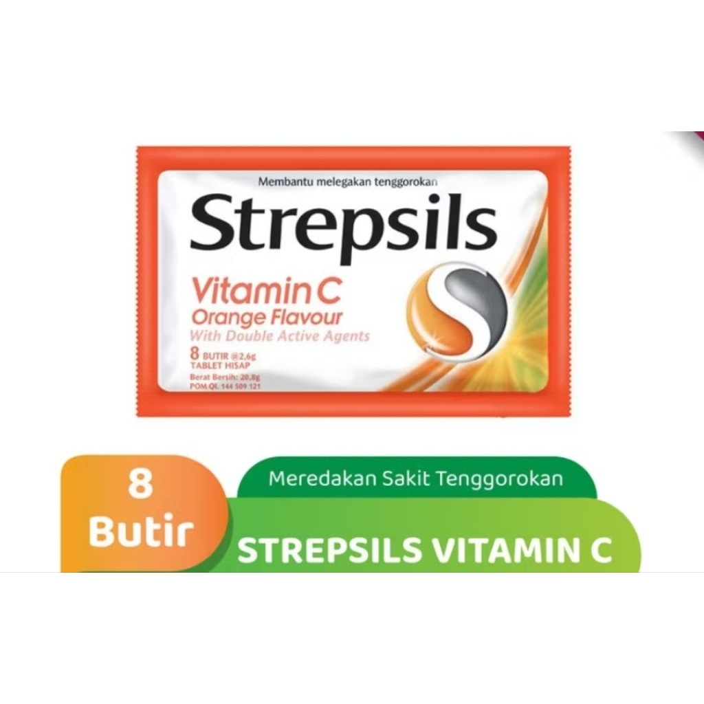 

Permen Strepsils isi 8pcs/butir