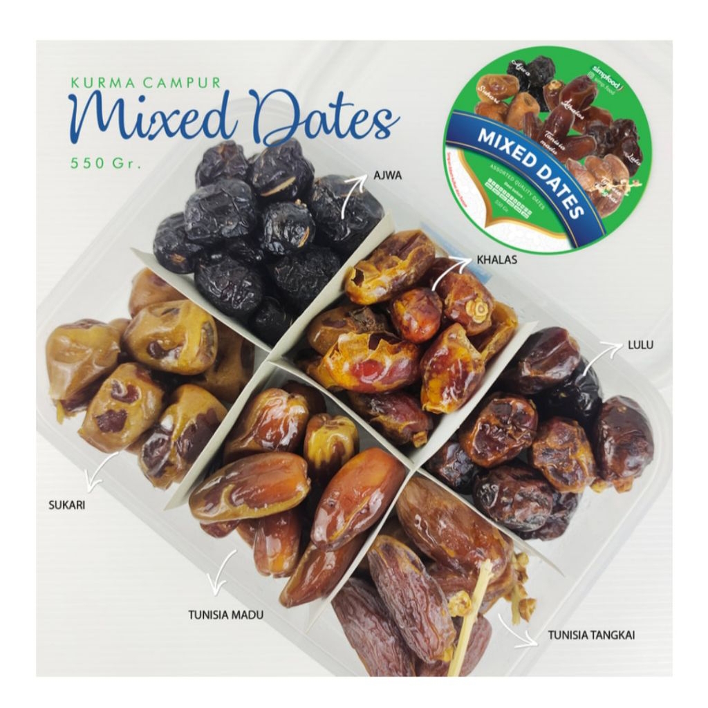 

Kurma Campur Mixed Dates 550gr
