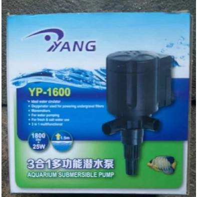 Yang YP 1600 YP-1600 Pompa Air Celup Aquarium Pompa Hidroponik Pompa Aquarium Aquascape