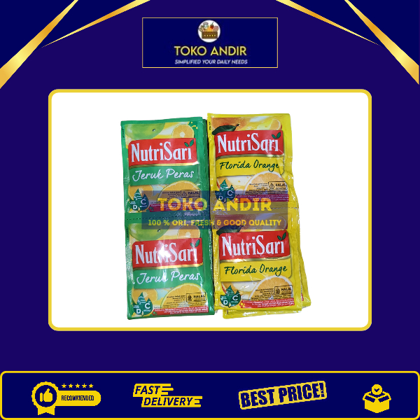 

Nutrisari Florida Orange & Jeruk Peras Renceng 10 Sachet – Minuman Instan Rasa Buah Segar Pilihan