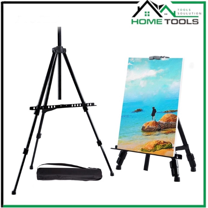 

KODE G83F Tripod Stand Holder Lukisan Dudukan Bingkai Lukis Portable Standing Frame Tatakan Papan Kanvas Easel