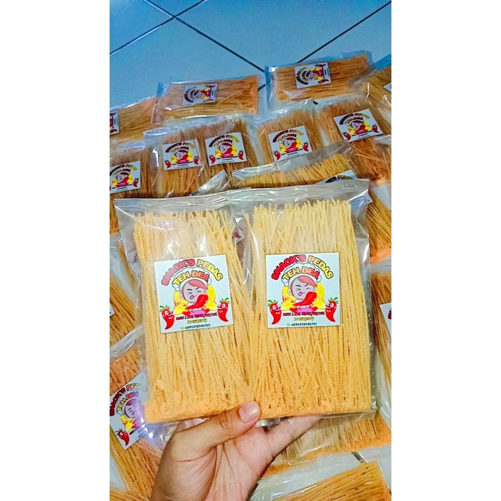 

Paket usaha mie lidi kemasan 50gram (10pcs)