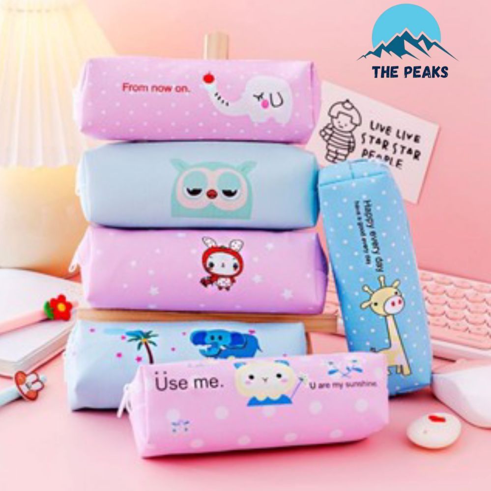 

(The Peaks) Kotak Pensil Tempat Pensil pulpen Karakter hewan Lucu / Tempat Pensil Kotak Pensil Case Motif / Kotak Pensil Anak Import / TEMPAT