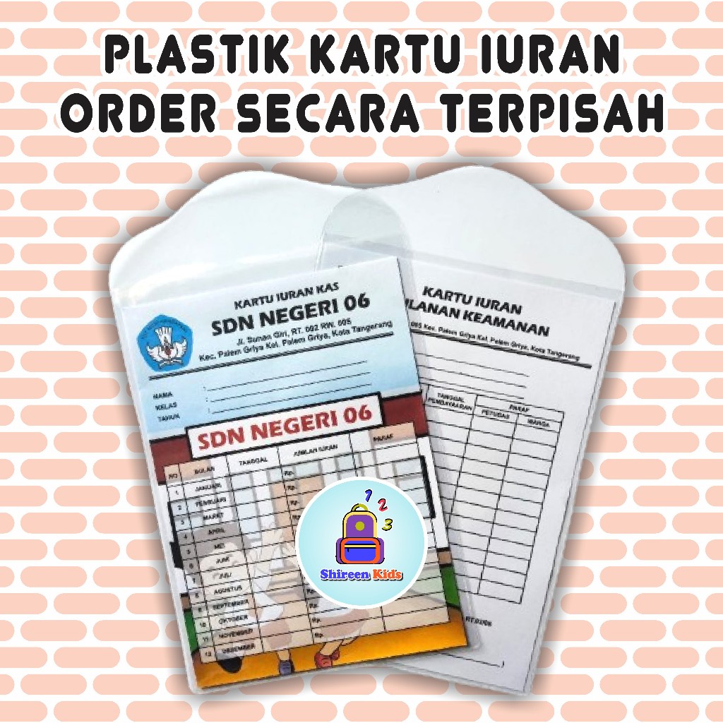 

Plastik Kartu Iuran 12 X 17 CM