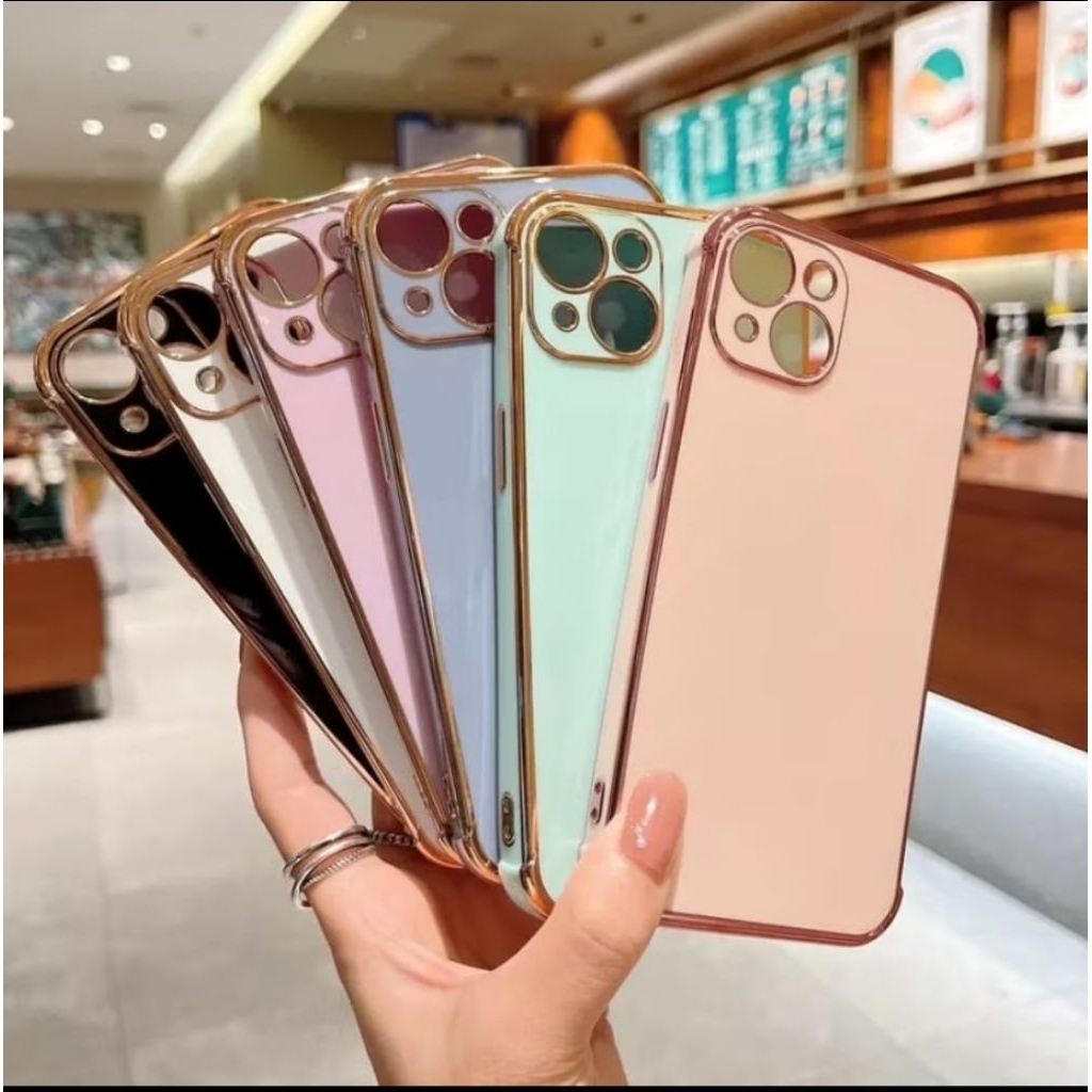 Softcase Chrome plain Oppo A74 4G A95 Neo 7 A33w A37 A37f neo 9 case