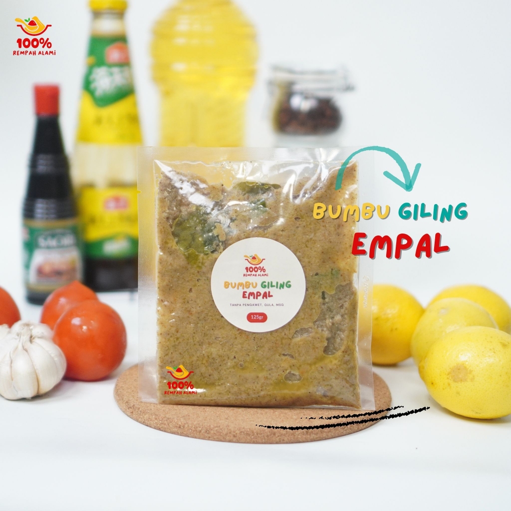 

100persen Bumbu Giling Empal Tanpa Pengawet Tulaan MSG 125gr