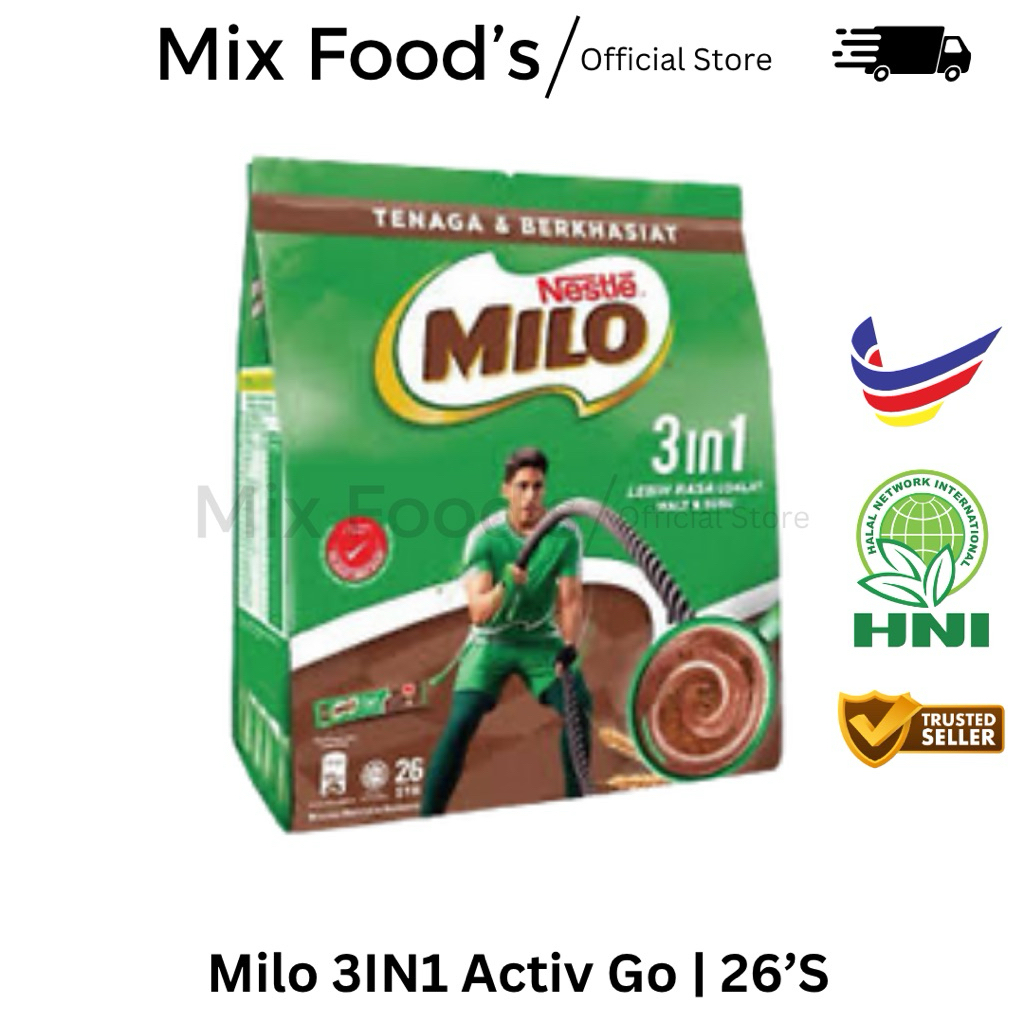 

Milo 3in1 activ go 26’S