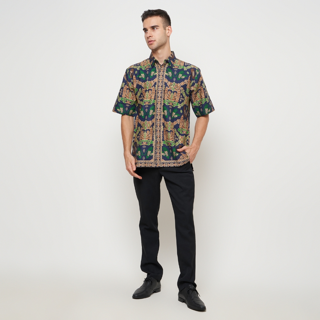 Rizkya Batik Hem Batik B Lengan Pendek