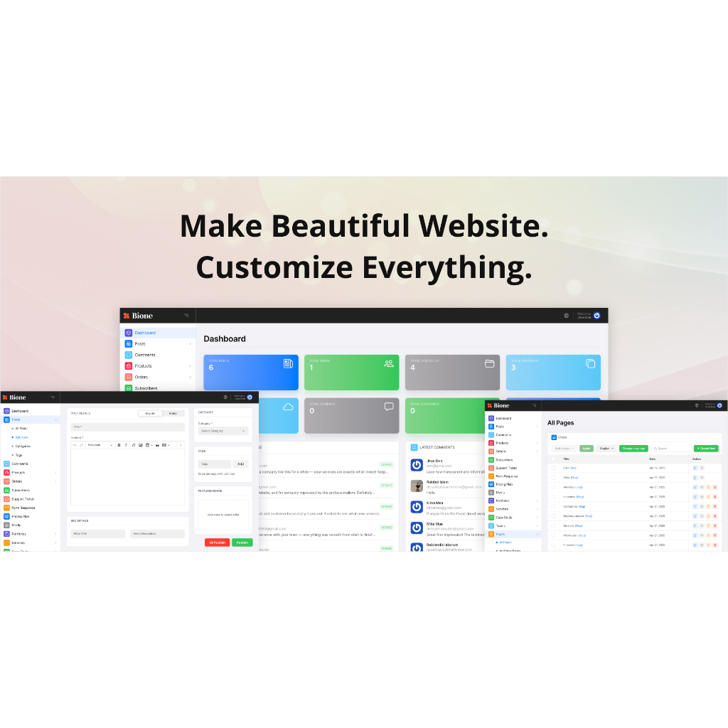 cd aplikasi script web php laravel cms konsultan bisnis - Bione - Business Consulting Laravel CMS Wi