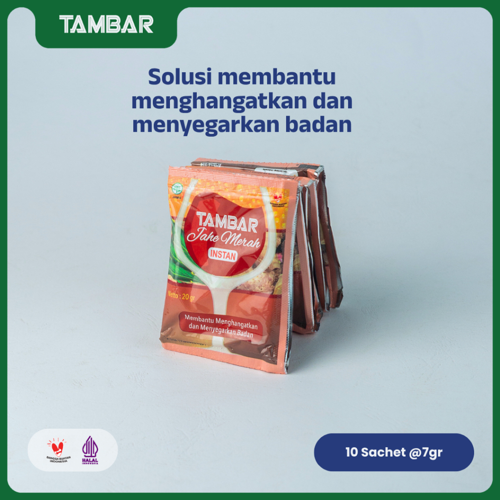 

TAMBAR Jahe Merah Instan – Serbuk Instan Jahe Merah Berkualitas untuk Menghangatkan Tubuh | Serbuk