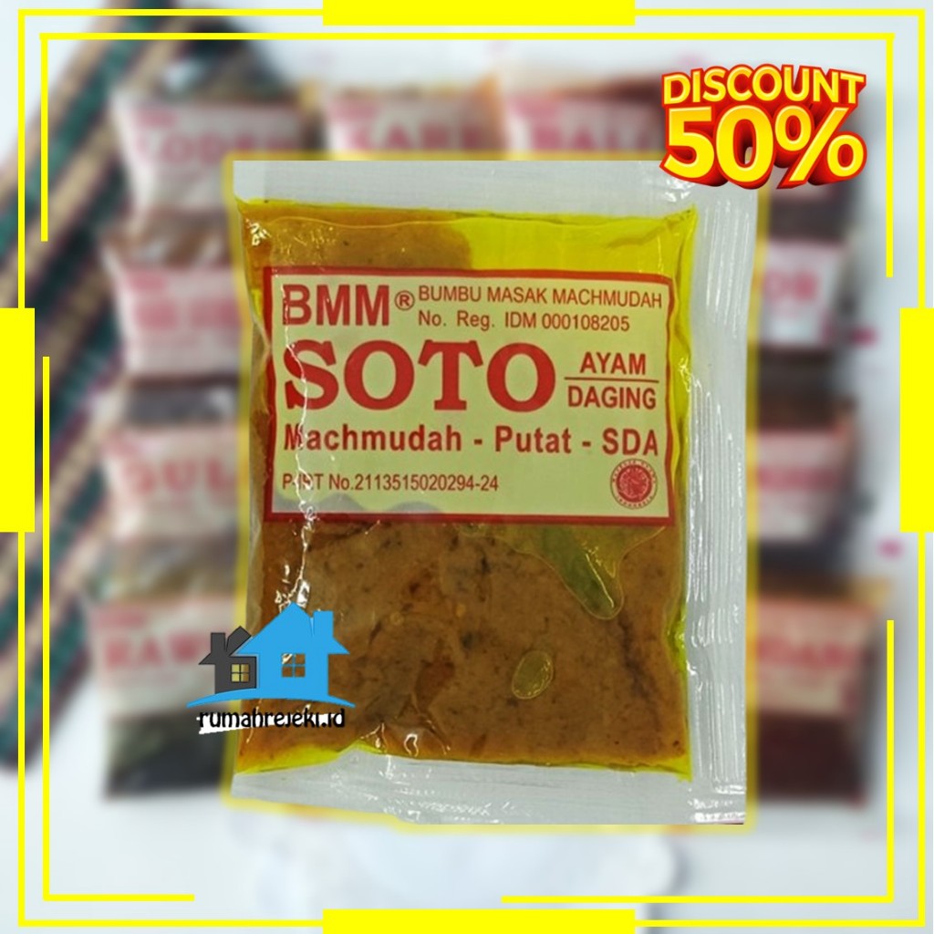

Bumbu Soto Mahmudah / Bumbu Masak Mahmudah BMM / Bumbu Soto Daging Instant / Bumbu Dapur