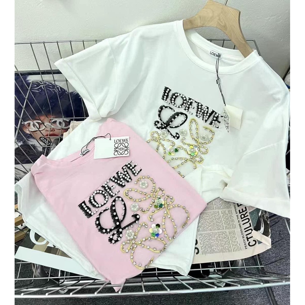 T-Shirt Loewe Premium BKK - Atasan kaos lengan pendek Premium BKK