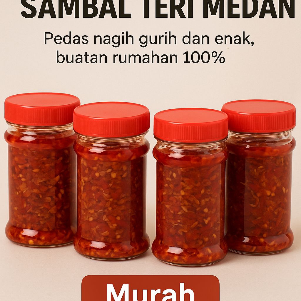 

SAMBAL TERI MEDAN 250GR MURAH