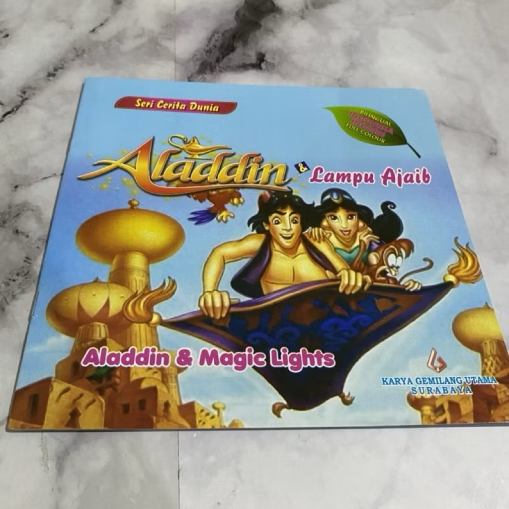 Aladdin Jasmine disney princess Buku Cerita anak bahasa indonesia dongeng sebelum tidur bedtime stor