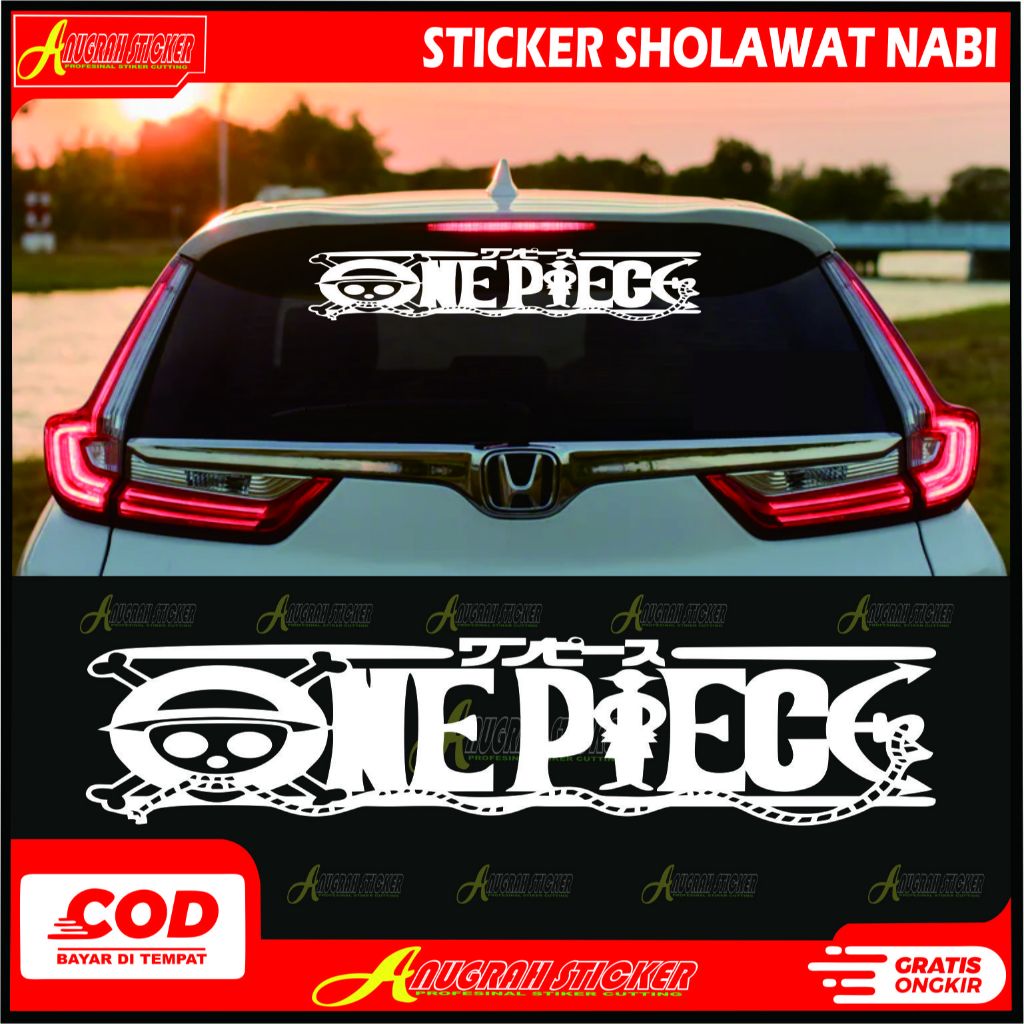 [PROMO] STIKER ONE PIECE STIKER LUFFY STIKER KACA MOBIL