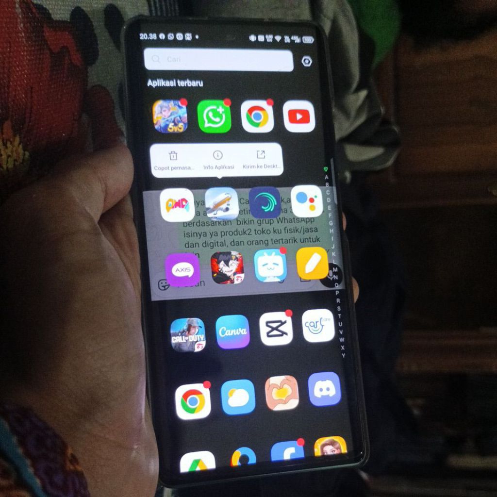 Infinix hot 50 pro plus no minus, bekas seperti baru