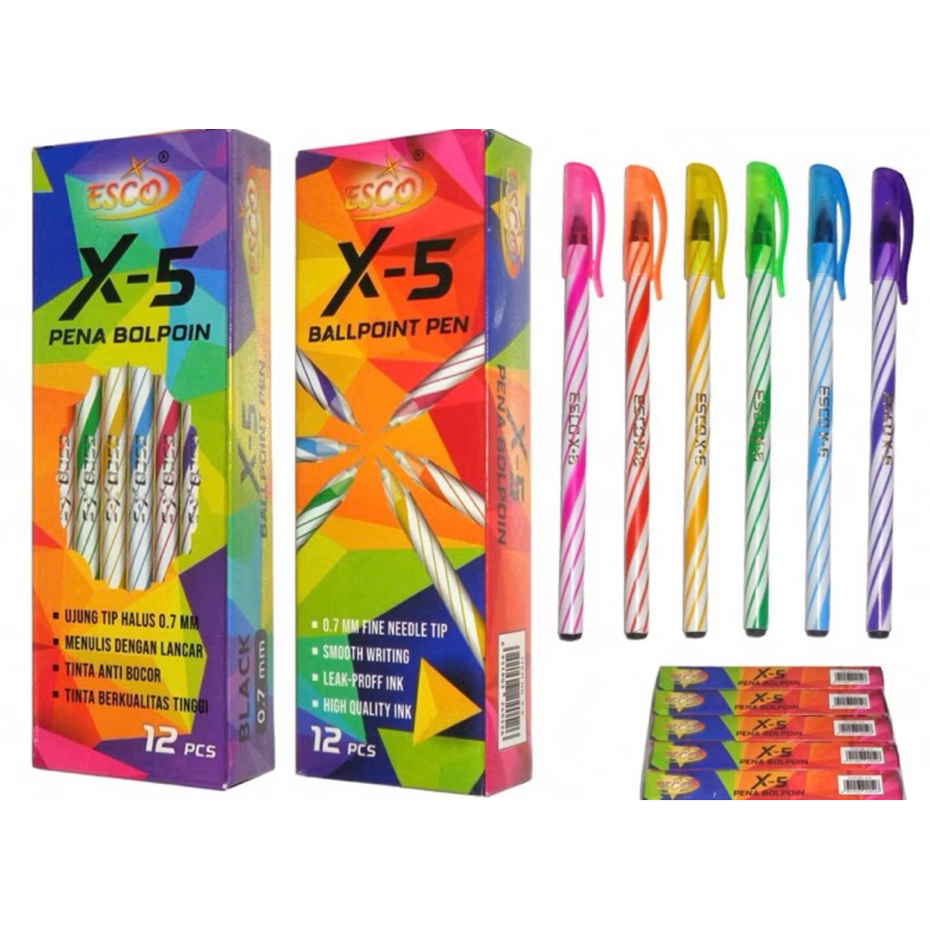 

MURAH MERIAH, 12pcs pulpen spiral warna warni