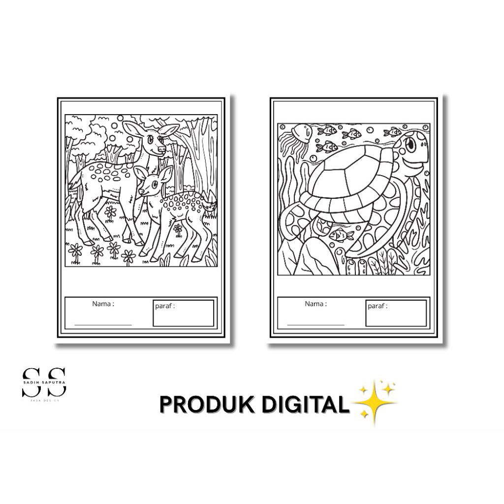 

PRODUK DIGITAL | 90++ MEWARNAI GAMBAR HEWAN | SIAP CETAK A4