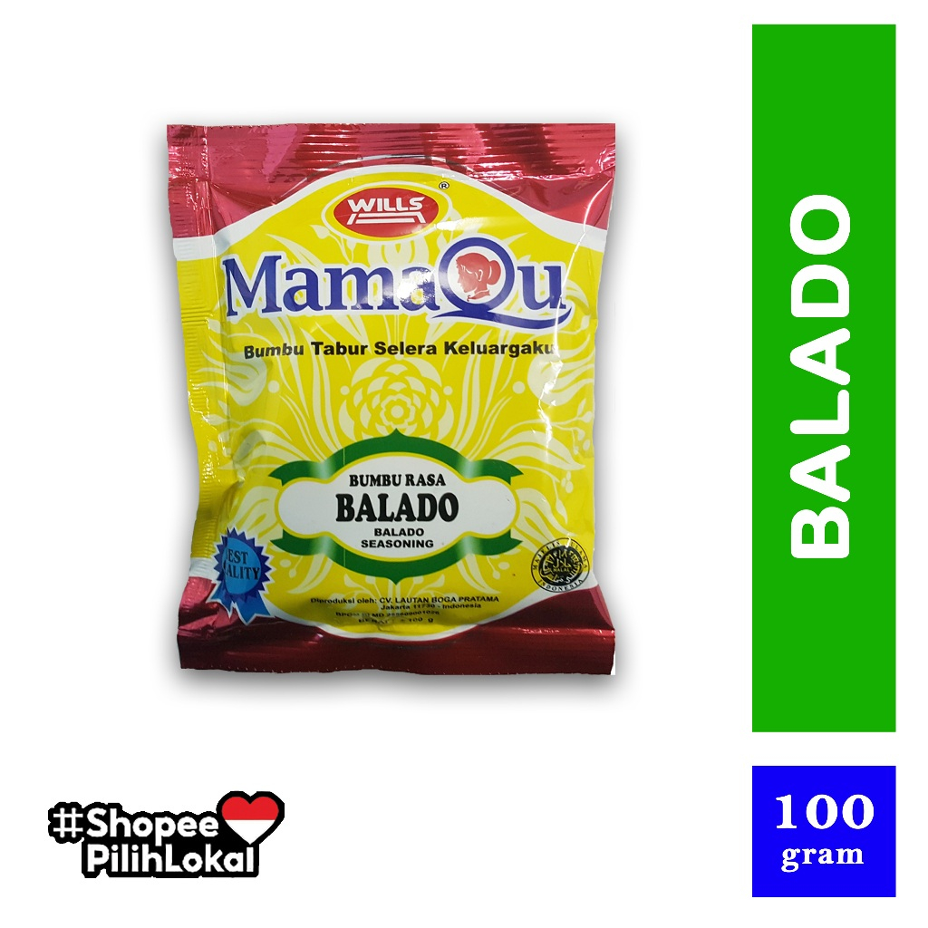 

BUMBU TABUR mamaqu 100 gr, bumbu balado