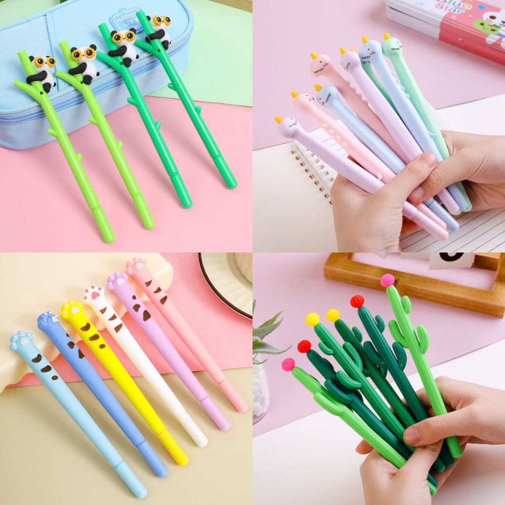 

Pulpen Lucu Pulpen Motif Bambu Panda Paw Rusa Bulpen Alat Tulis Pen Dino