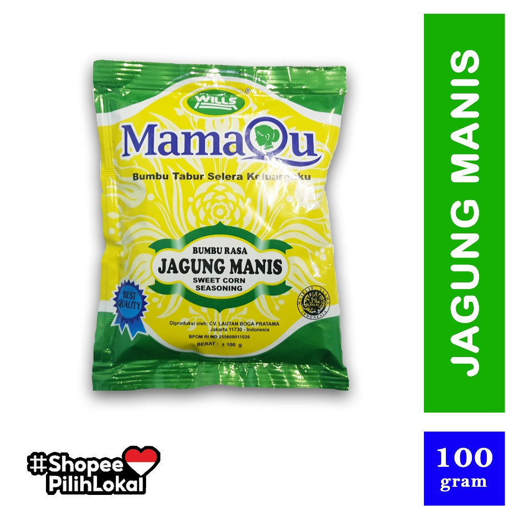 

Wills MamaOu Bumbu Rasa Jagung Manis Sweet Corn Seasoning 100 gram