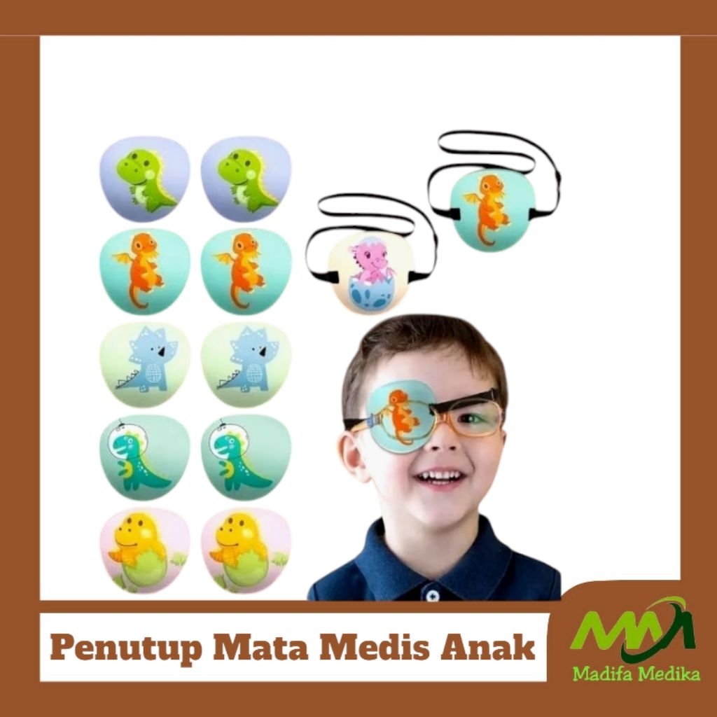 Penutup Mata Medis Anak  Lazy Eyes Patch  Amblyopia Orthoptic   Penutup Mata Terapi