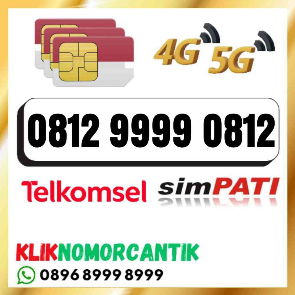 nomor cantik Telkomsel simpati O812 9999 O812