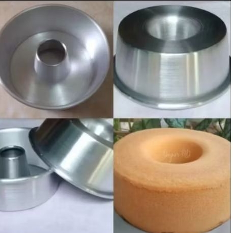 Tulban Ukuran 24 Cm Tinggi 9 Cm / Loyang Kue Bolu Tulban Pulde Bima Pres Tanpa Sambungan Loyang Bolu