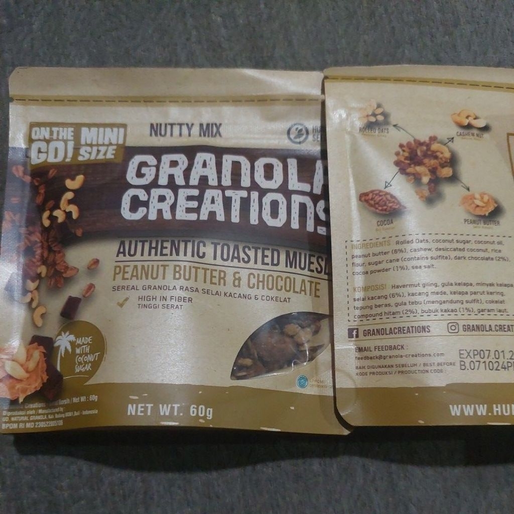 

Granola Creations Nutty Mix Rasa Selai Kacang & Cokelat