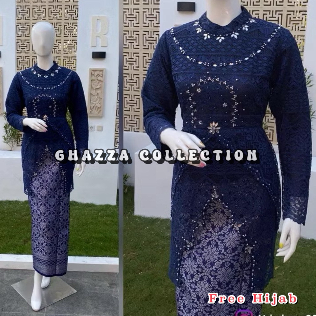 (FREEHIJAB) - GHAZZACOLLECTION - KEBAYA PAYET MODERN - KEBAYA BUSUI MODERN - BAJU KEBAYA - KEBAYA PE