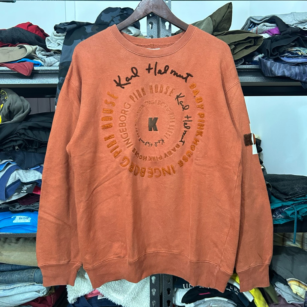 Vintage Karl Helmut x Pink House Crewneck Sweatshirt Sweater | Second Preloved | Cavabien Market