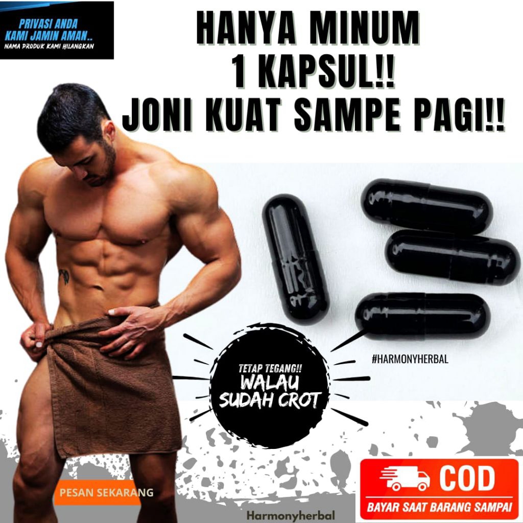 Obat Kuat Pria HITAM (isi 1 Butir) Tahan Lama Berjam-jam