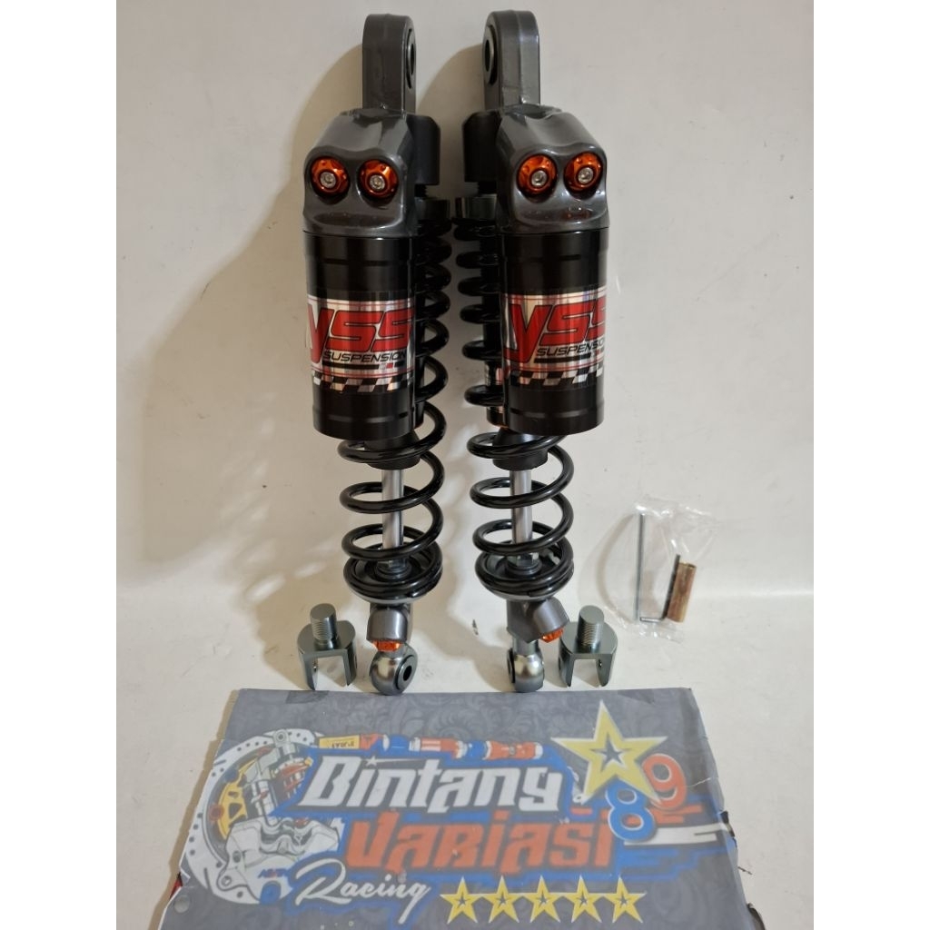 NEW DOUBLE SHOCK ~SHOCKBREAKER COPY YSS MODEL WP DOUBLE TABUNG ATAS UK 285MM -320MM -340MM FOR MOTOR
