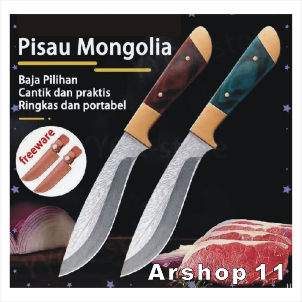 Pisau Daging , Pisau Slice , Pisau Japan + Sarung