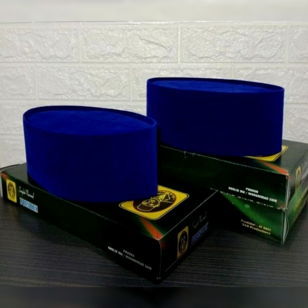 MURAH  PECI/SONGKOK/KOPIAH NASIONAL BERKUALITAS MOTIF BIRU POLOS UNTUK DEWASA/ANAK ANAK