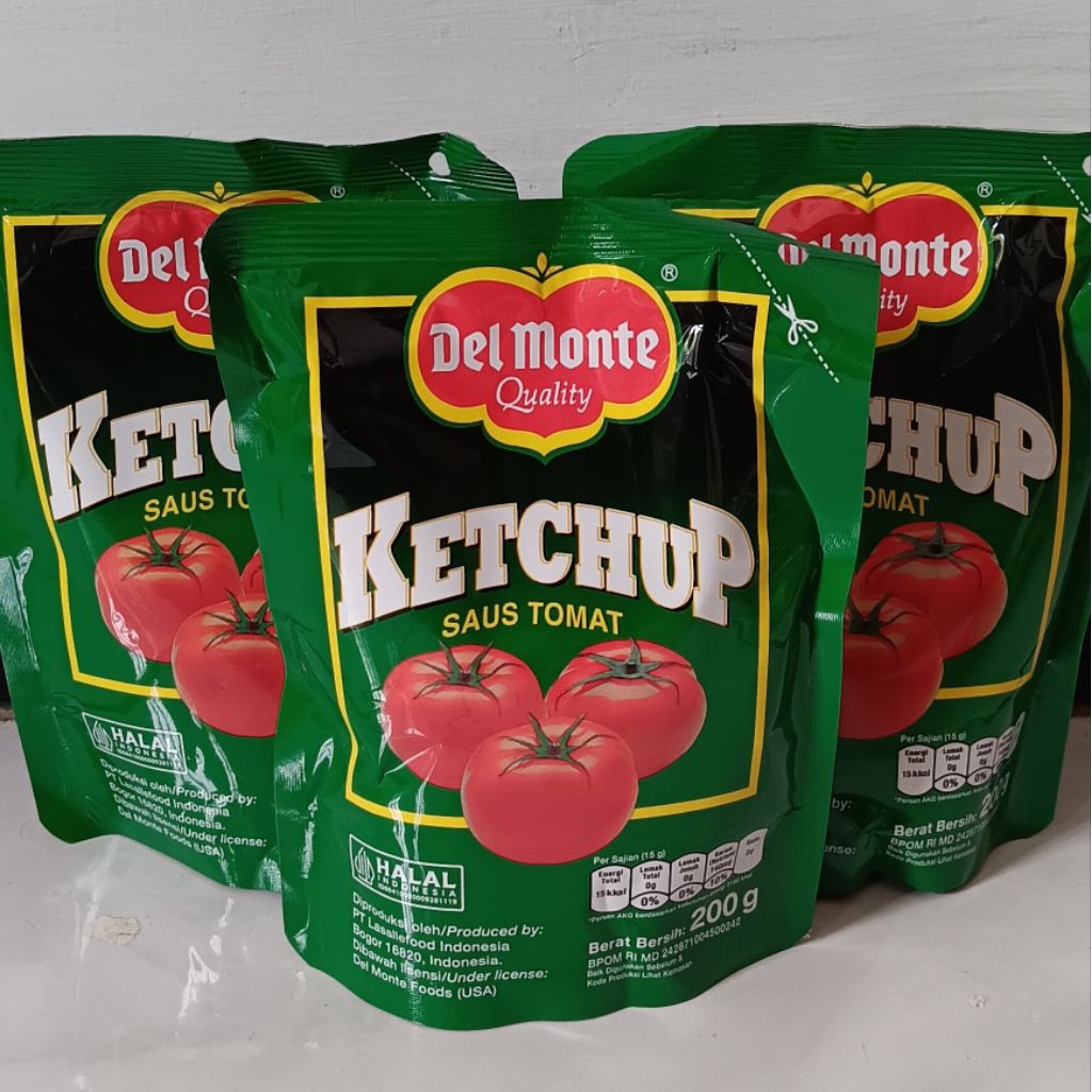 

Saus Tomat Kechup Del Monte Kemasan 200g