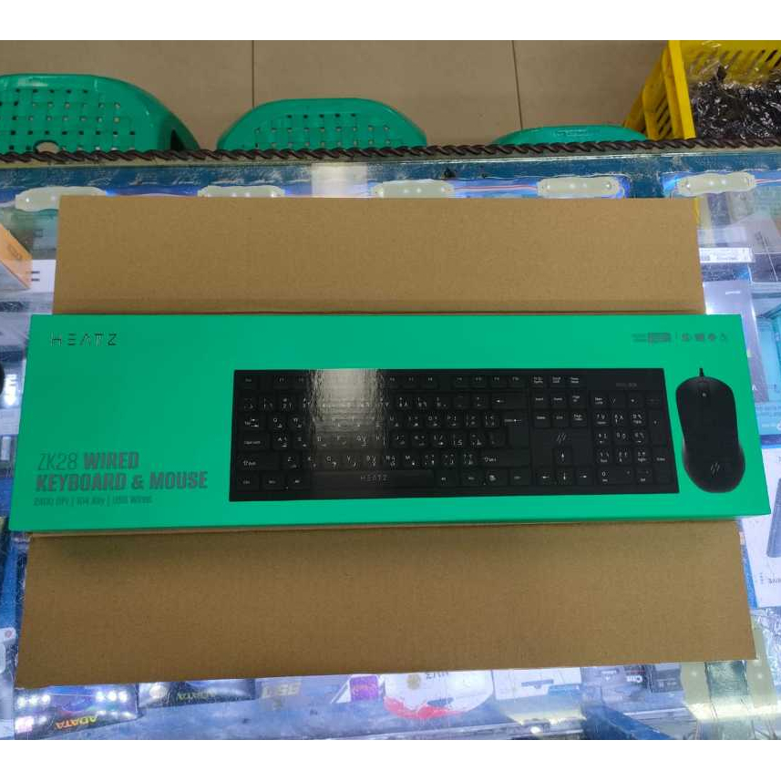 Keyboard Mouse Combo wired heatz Model ZK28 Garansi 1 Tahun