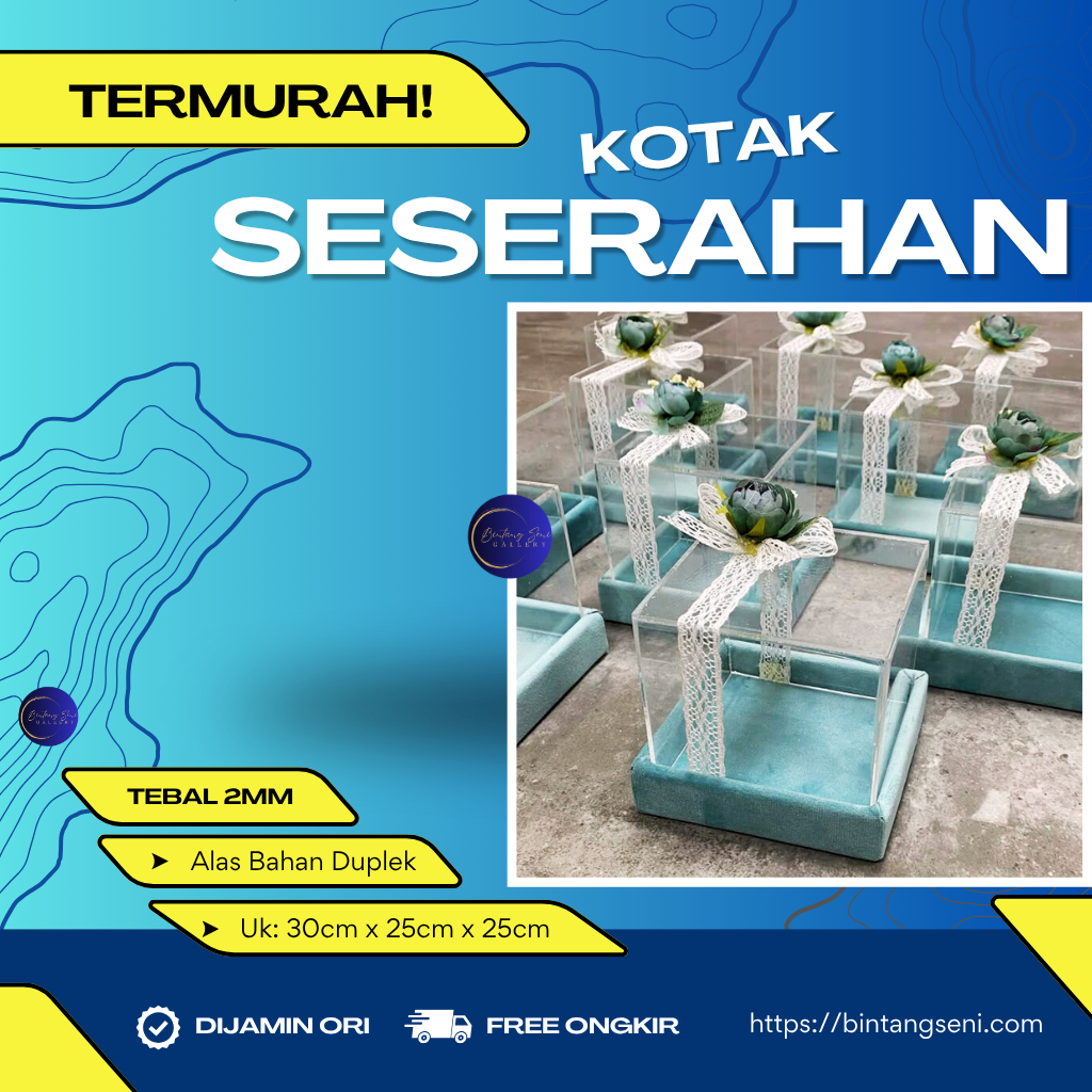 

Kotak Box Hantaran Seserahan Mahar Seperangkat Alat Sholat Mas kawin Pernikahan