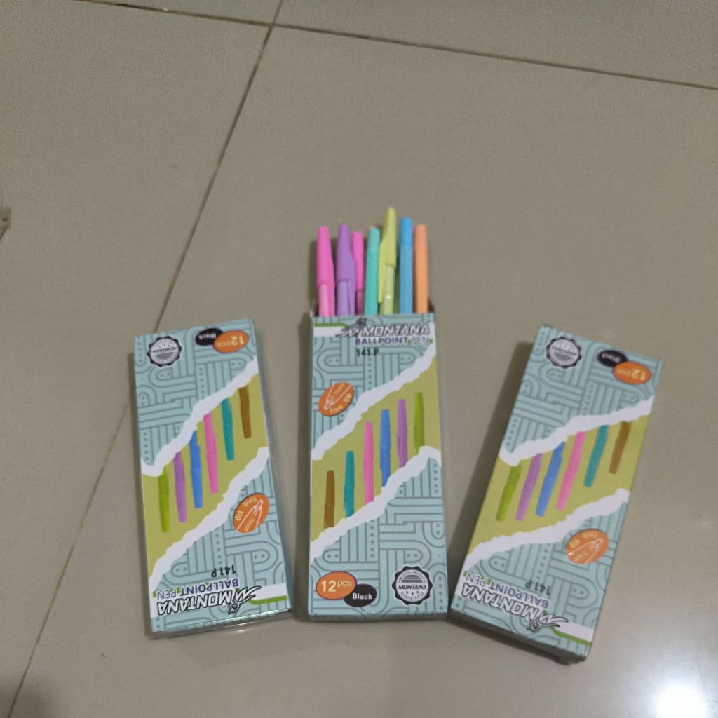 

Pulpen / Pena Sekolah & Tahan Lama/pena hitam Ready