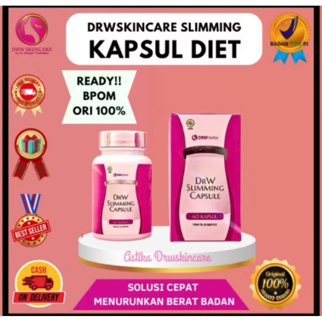 DRW KAPSUL PELANGSING/GEMUK BADAN BPOM DRWSKINCAE