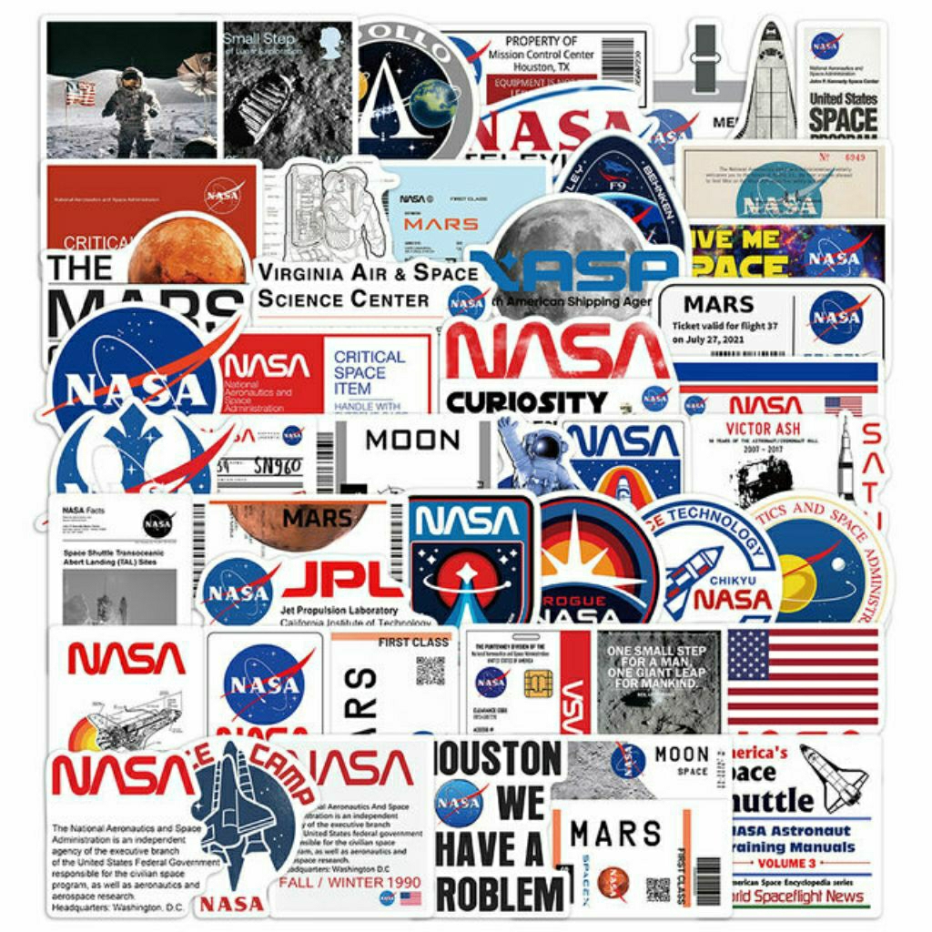 

Stiker Pack Nasa Aesthetic Sticker Nasa Stiker Laptop Stiker Helm Stiker Tumblr Stiker HP, Aksesoris Hp , Anti Air