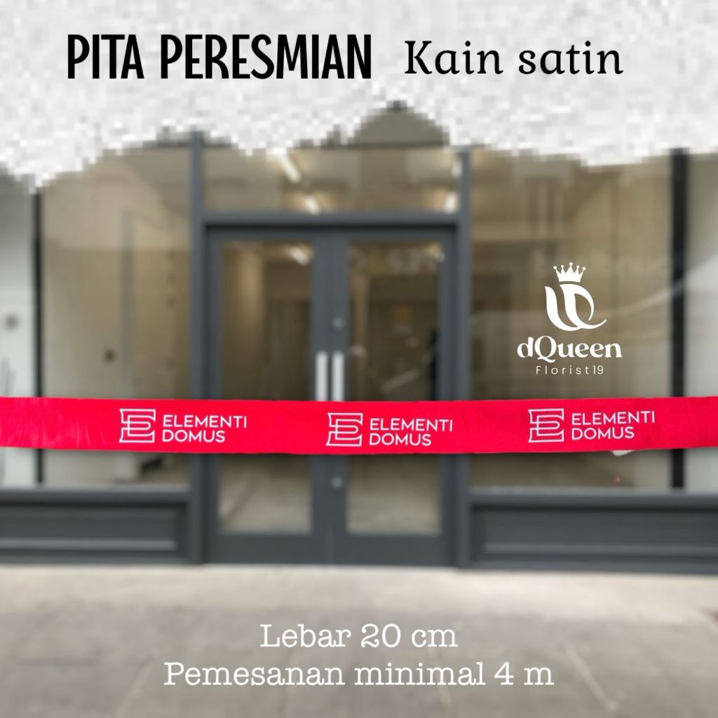 

Pita Peresmian Kain Satin 20 cm ( Tanpa Jambul )