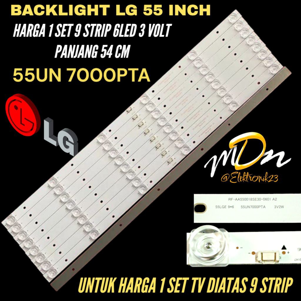 BACKLIGHT TV LED LG 55 INCH 55UN700PTA BACKLIGHT TV LED LG 55 INCH